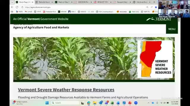 Vermont agency: Paraquat not permitted on utility rights-of-way; explains opt-out, notice and permit rules