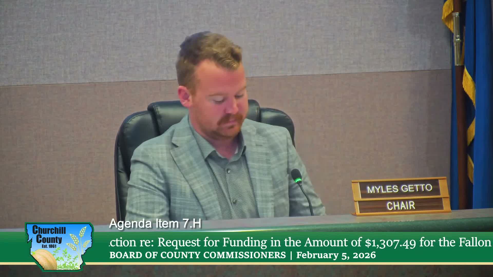 Board awards $1,307.49 and a one-time facility fee waiver to Fallon Animal Welfare Group