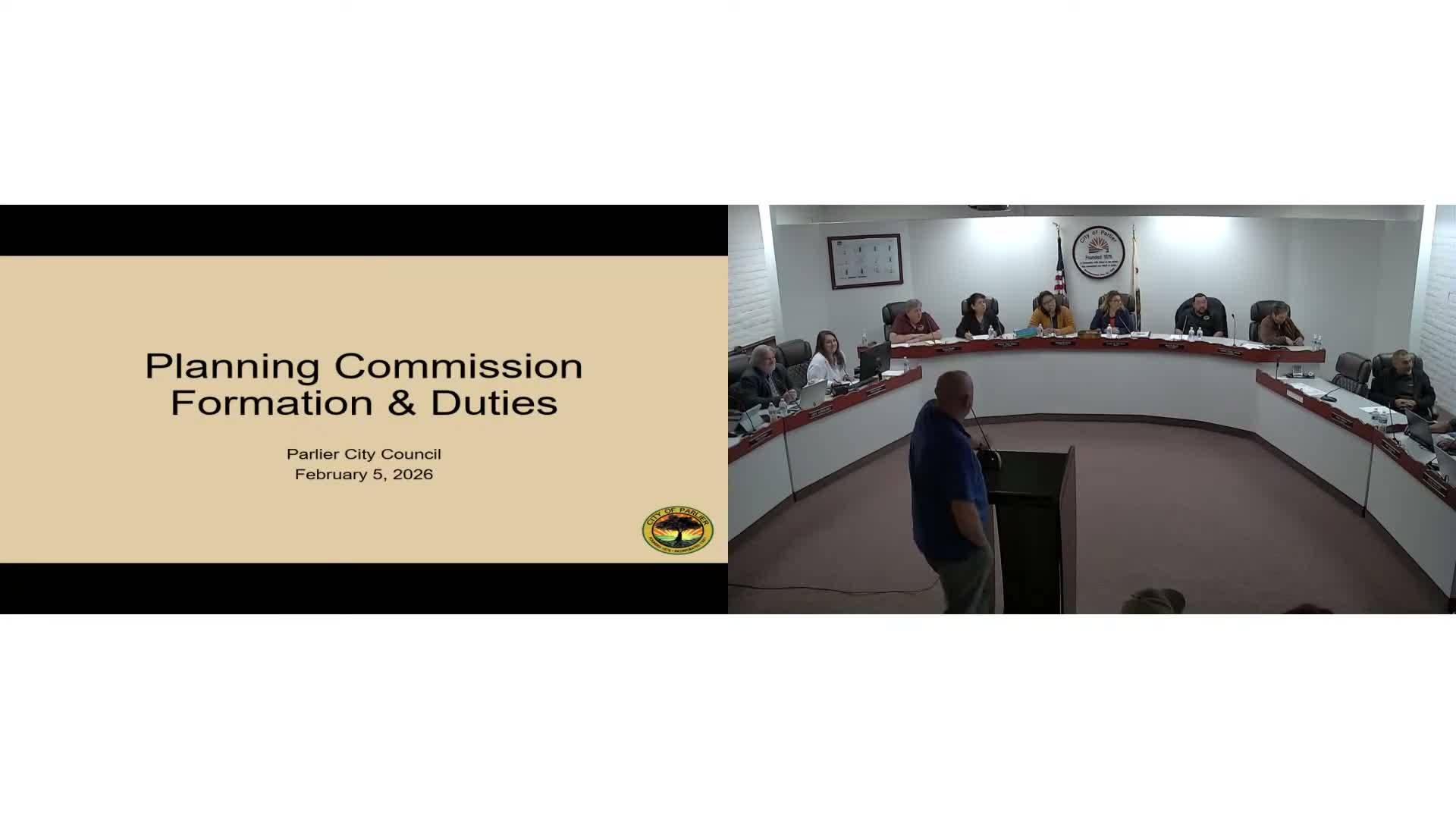 Parlier staff outlines options to create planning commission, council to workshop ordinance