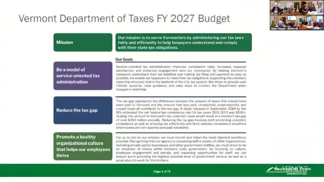 Department of Taxes highlights IT modernization, low call wait times and ongoing property-tax work