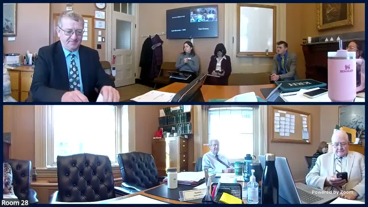 Vermont Senate Education Committee hears views on S.313, CTE access and governance