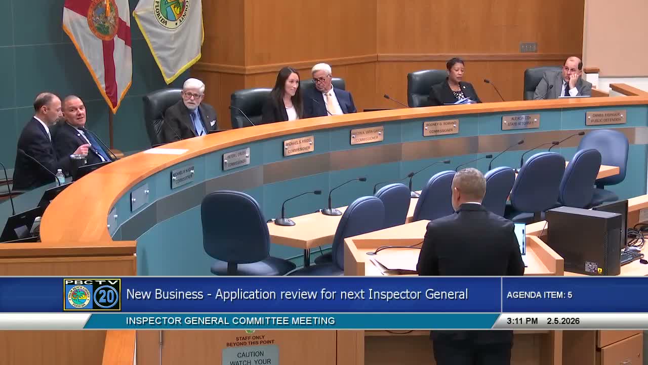 Office of Inspector General reads letter thanking outgoing committee chair for 12 years of service