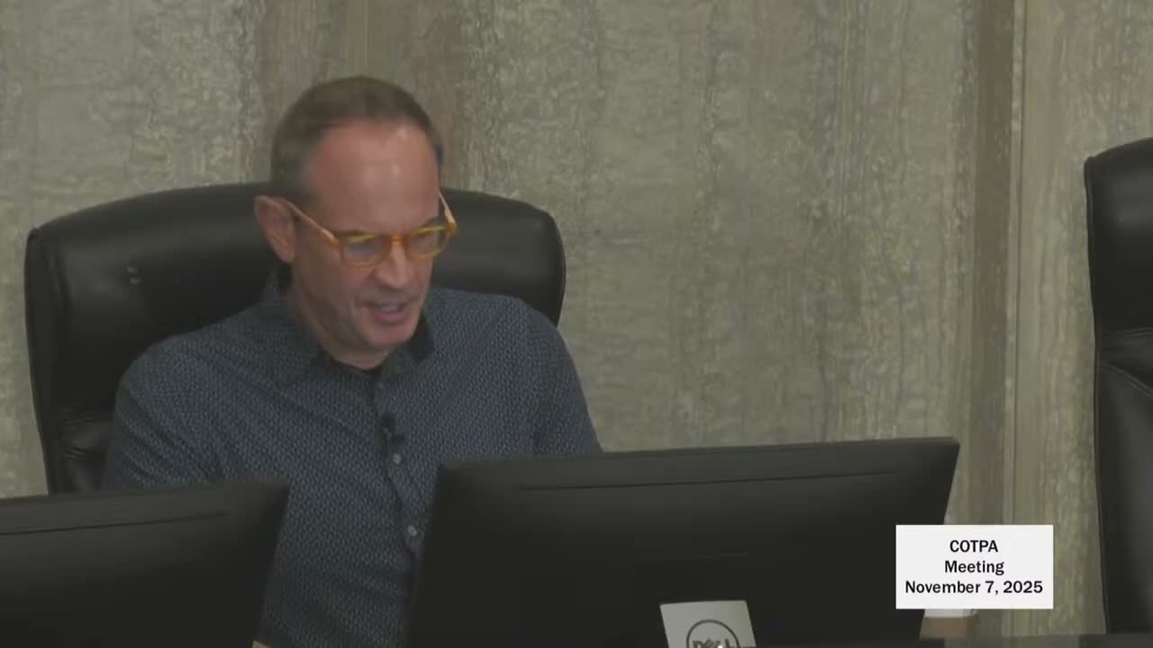 COPTA board approves a package of procurements, sole-source contracts and change orders; strikes 2026 meeting schedule