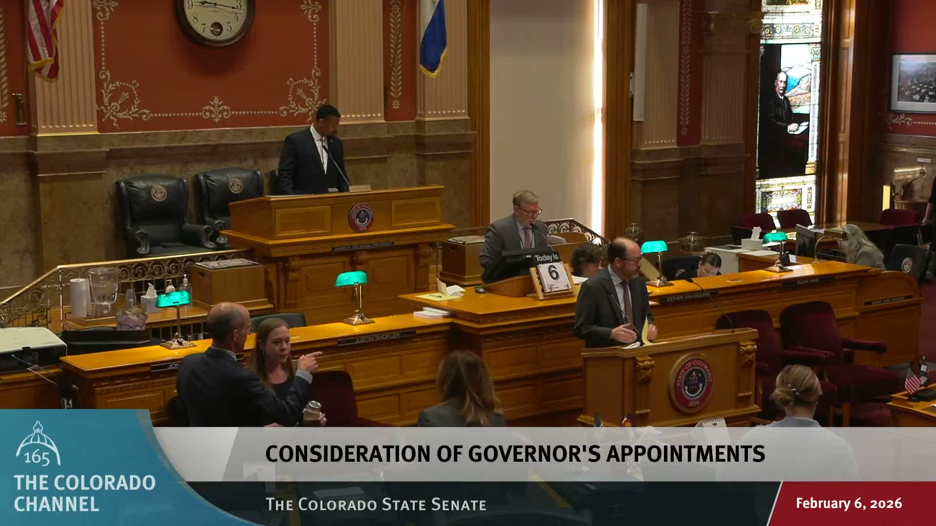 Colorado Senate confirms governor's appointments on consent calendar