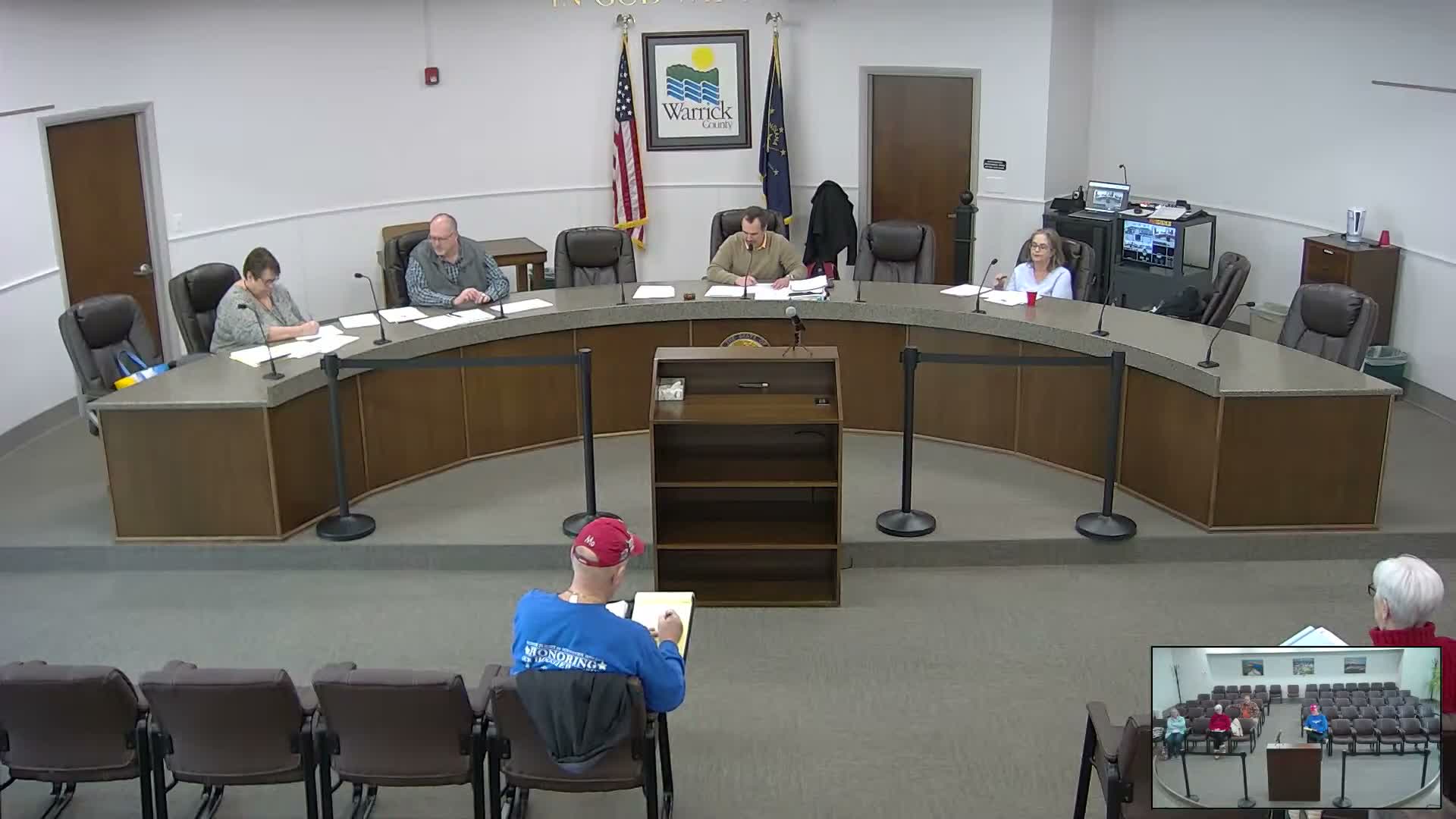 Warrick County election board confirms most 2026 polling sites, discusses clerk‑office move, machines and outreach