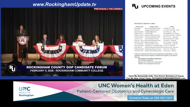 Rockingham County Republican forum spotlights education, public safety and taxes