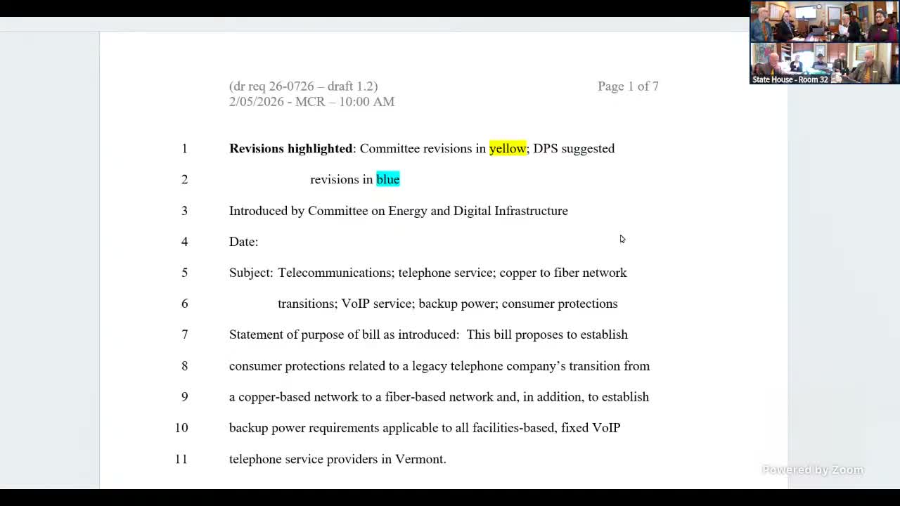 House committee advances draft requiring notices, reporting as phone networks shift from copper to fiber