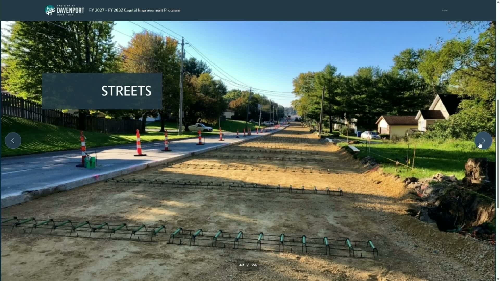 Davenport outlines $65.7M Year‑1 CIP; council presses staff to increase neighborhood‑street funding