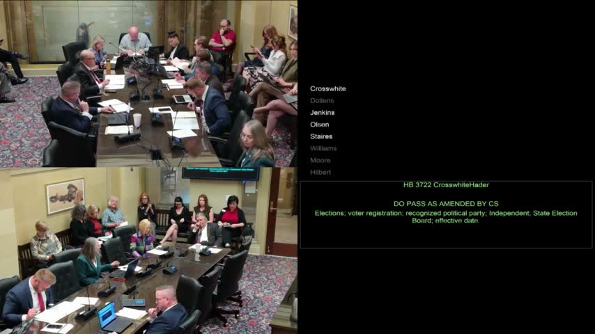 Committee advances a package of election-administration measures including removal of fax references and campaign-reporting changes