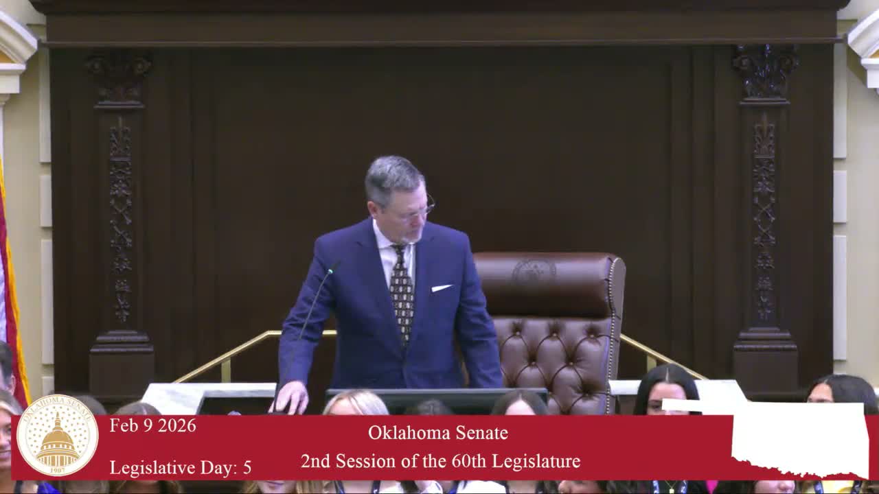 Oktaha High School girls softball team honored with citation by Oklahoma Senate