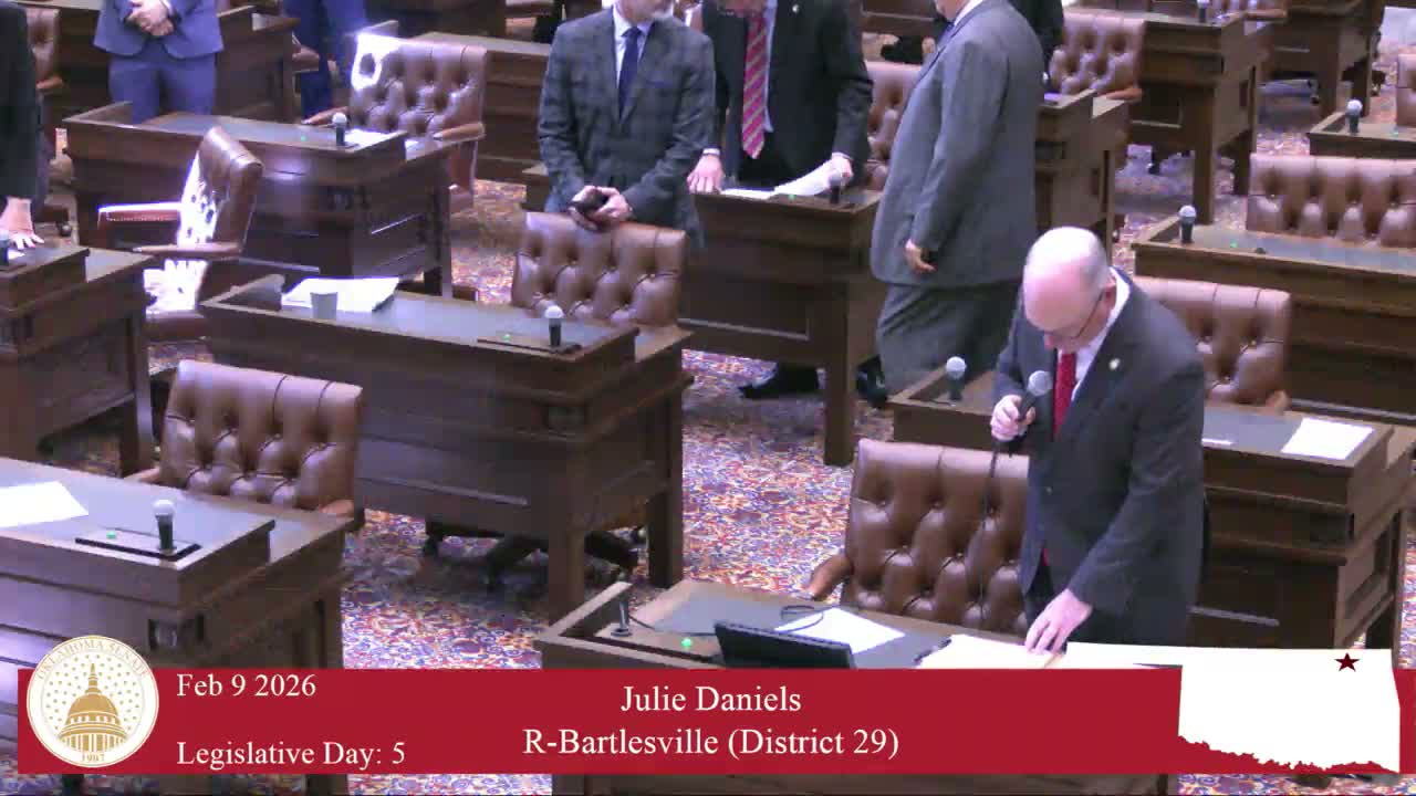 Oklahoma Senate adjourns until Feb. 10; HHS and Revenue committees set for afternoon