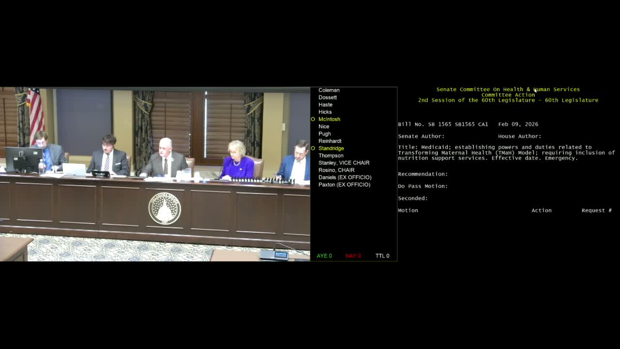 Senate committee adopts reporting requirement for Transforming Maternal Health federal grant model