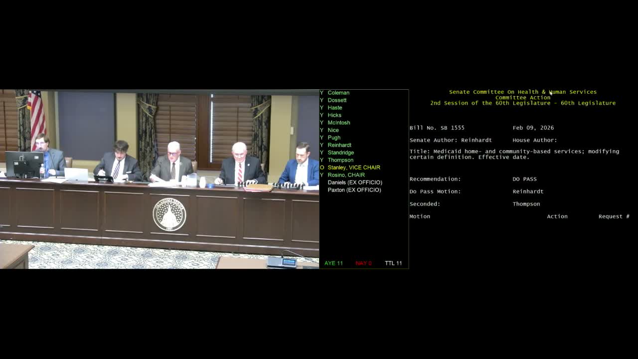 Senate Health committee advances broad package of health and social‑services bills