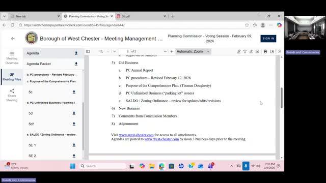 Planning commission notified of preliminary review for 410 S. High Street; MPC allows multiple proposals