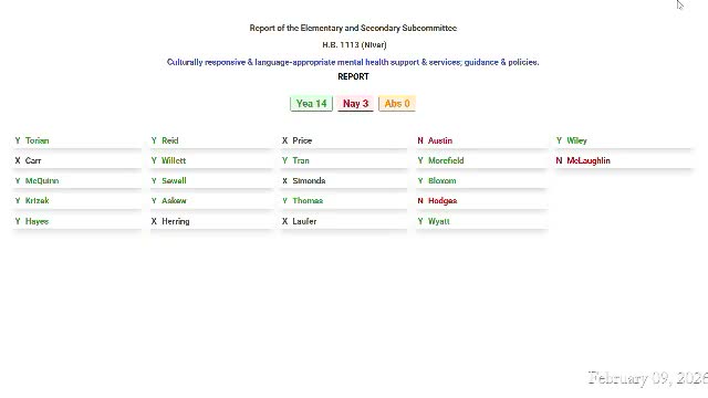 House Appropriations Committee reports dozens of bills across health, general government and K‑12; most advance with unanimous or strong support