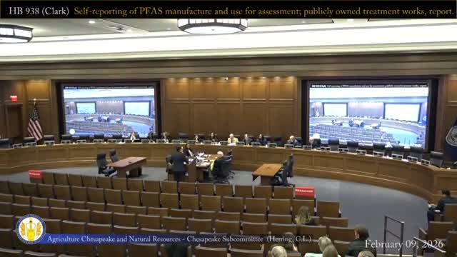 Subcommittee adopts substitute to target PFAS monitoring at likely industrial sources