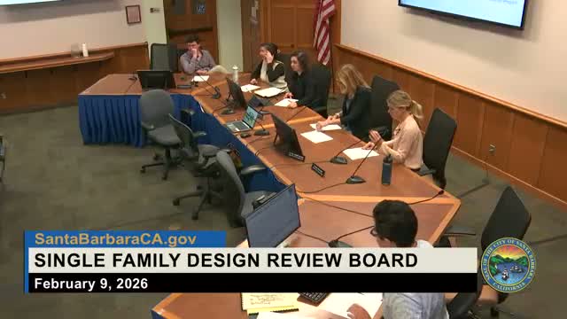 Board requests restudy of front roof for Cliff Drive addition while giving conceptual approval