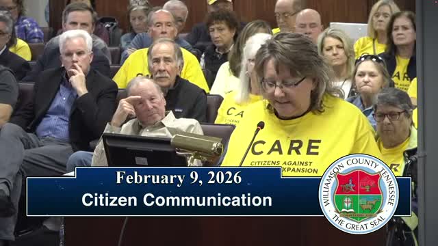 Williamson County commission asks state to revisit annexation and UGB rules after residents press for more voice