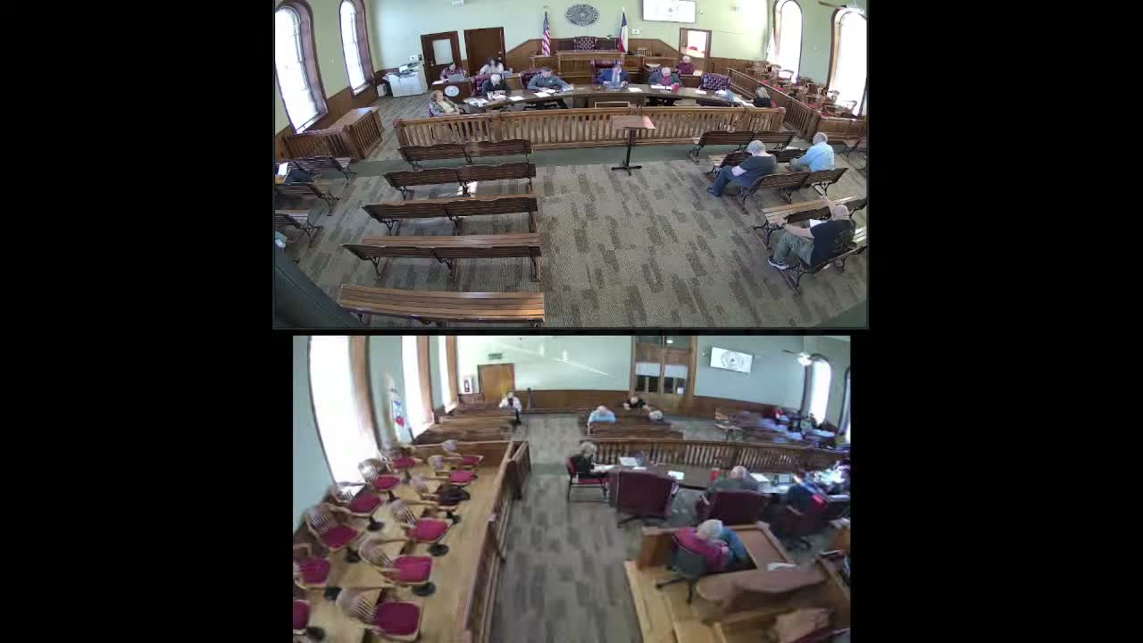 Emergency Operations Center presents commodity‑flow grant plan; motion recorded, vote not in transcript