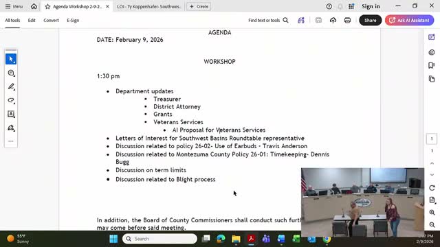 Montezuma County commissioners reopen discussion on elected-official term limits, consider ballot approach