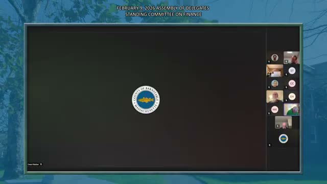 Finance committee outlines plan to review FY27 operating budget after budget book is released