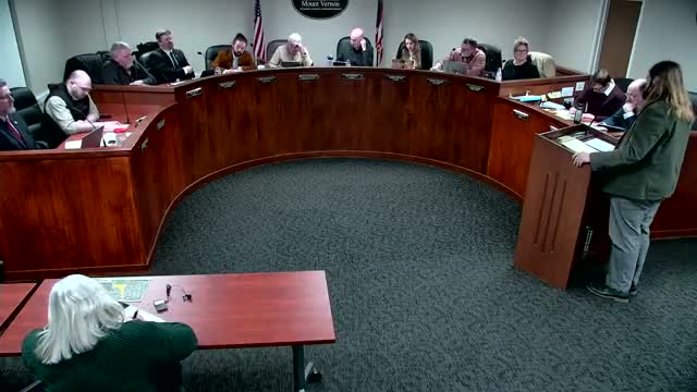 Mount Vernon pursues Brownfield remediation and SR‑13 work; city to apply for state grant and proceed with municipal‑center renovation