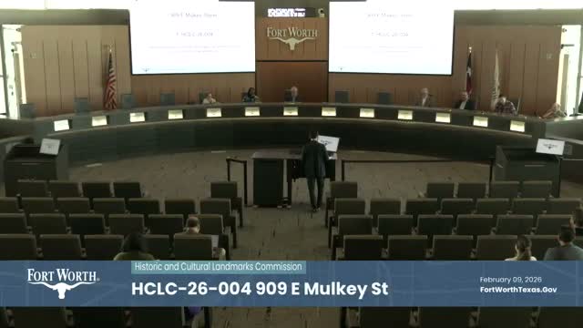 Commission approves COA for new house at 909 East Mulkey; denies 1227 Verbena multifamily design without prejudice