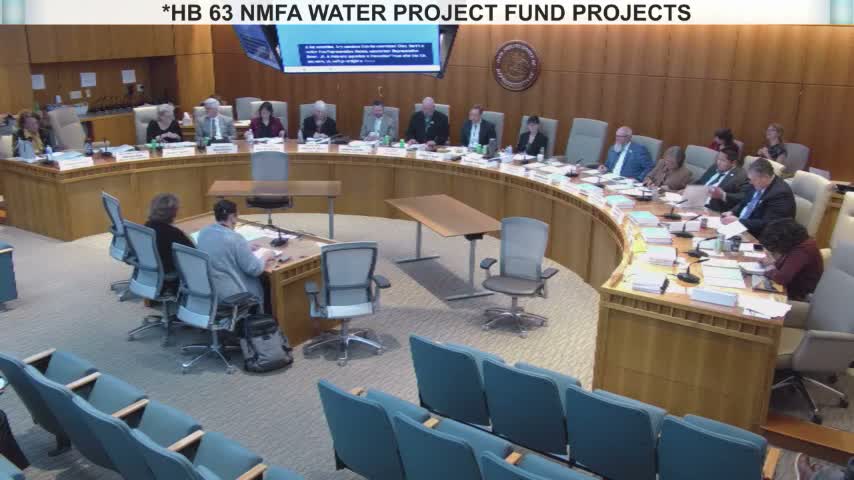 Panel approves public-project revolving fund appropriations including cultural affairs and drinking-water allocations