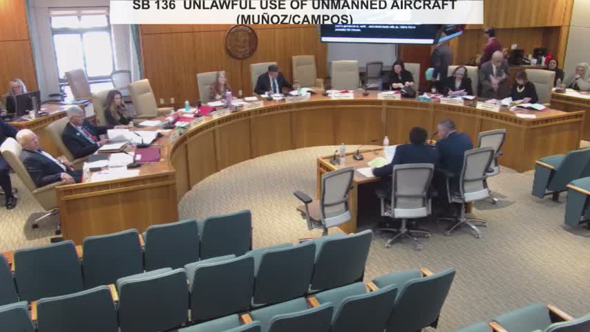 Senate panel tables drone bill after extensive debate over definitions, exemptions and civil penalties