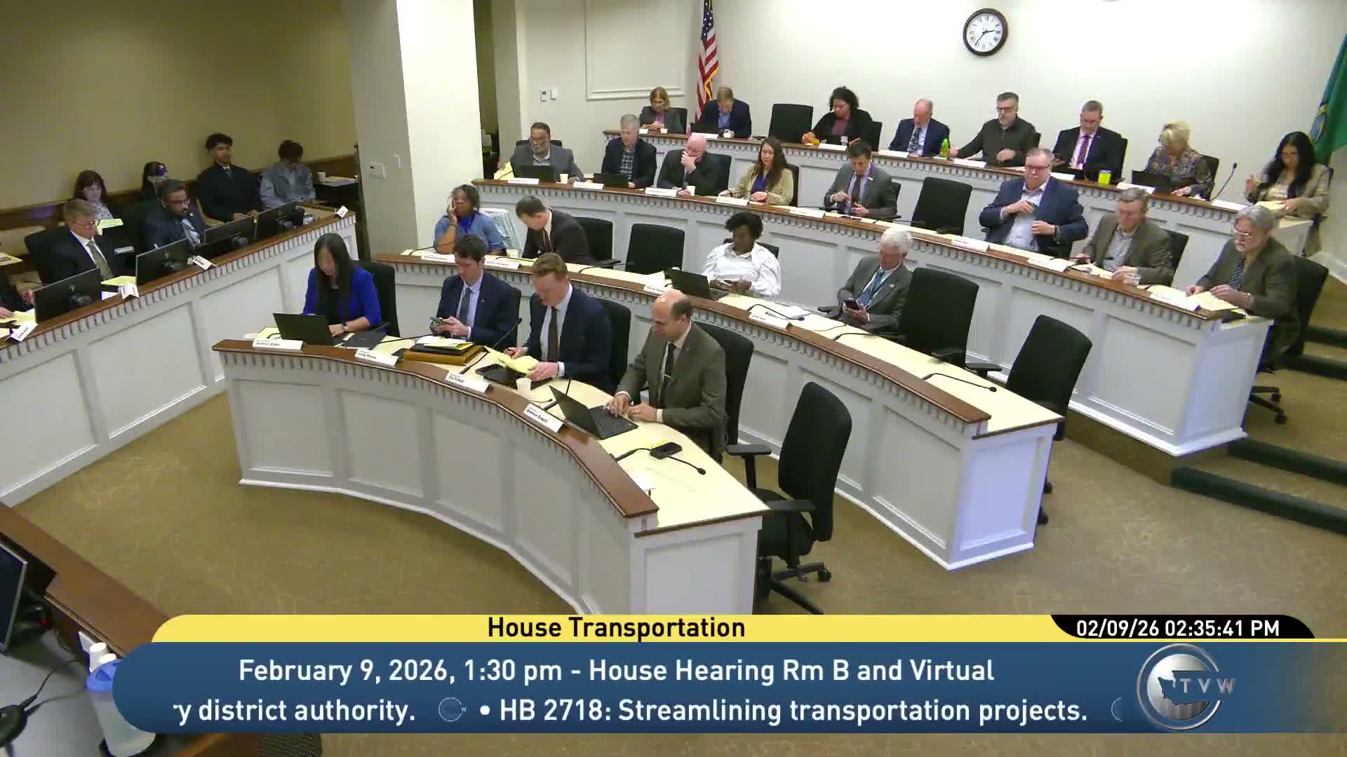 Committee reports a package of transportation bills out of committee, advances climate-account changes and several transportation measures