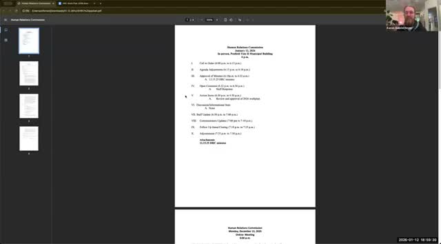 City staff tells Boulder HRC about boards recruitment and MLK Day events