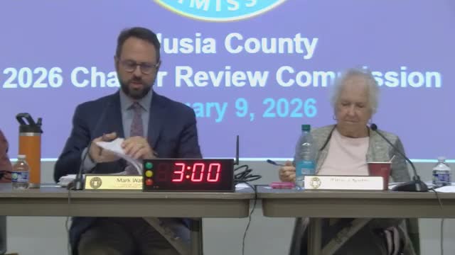 Charter Review Commission advances council structure and governance changes