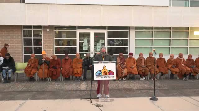 Buddhist 'Walk for Peace' stops in DeKalb County; local leaders urge action beyond rhetoric
