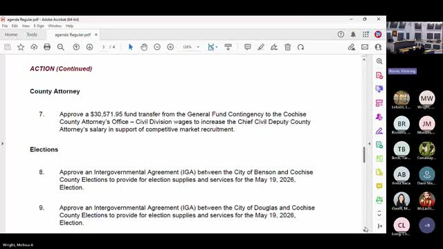 Board approves contingency transfer to boost chief civil deputy salary