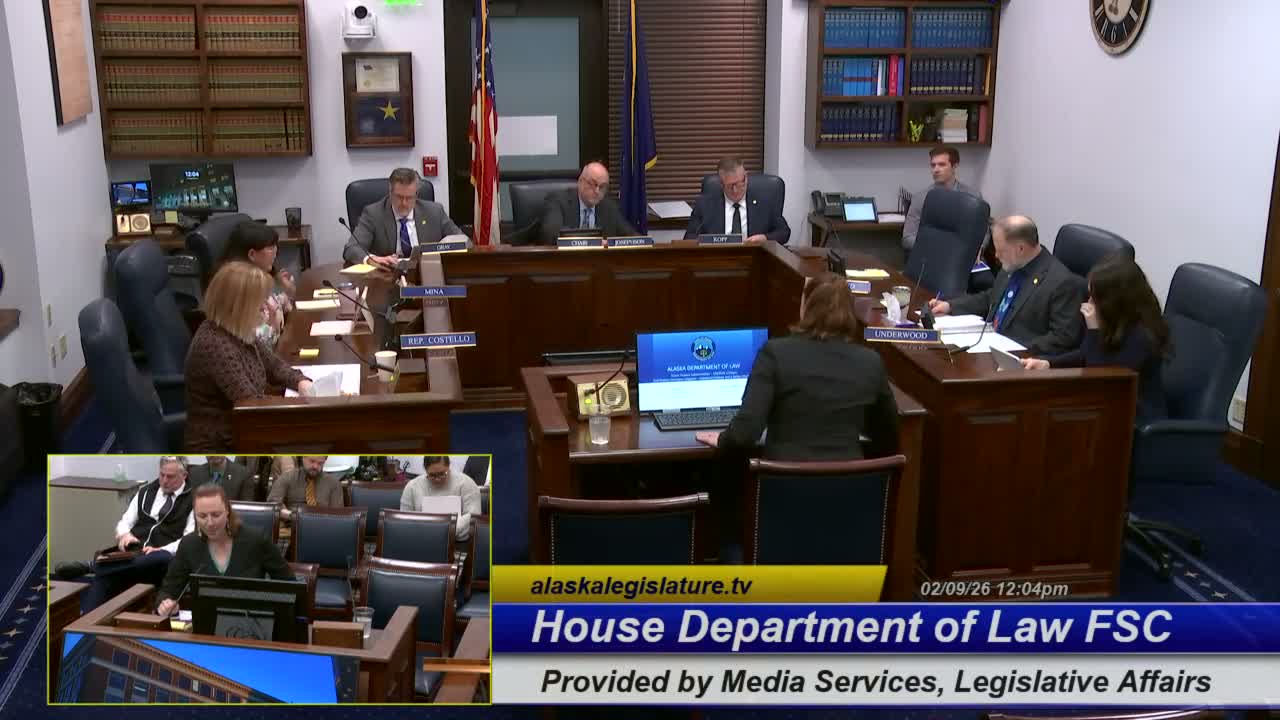 Dept. of Law outlines FY27 civil division budget, asks for $1M supplemental for statehood defense