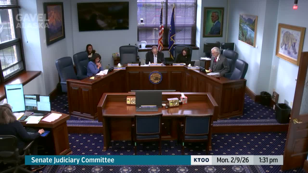 Senate Judiciary Committee hears bill to raise Alaska age of consent from 16 to 18
