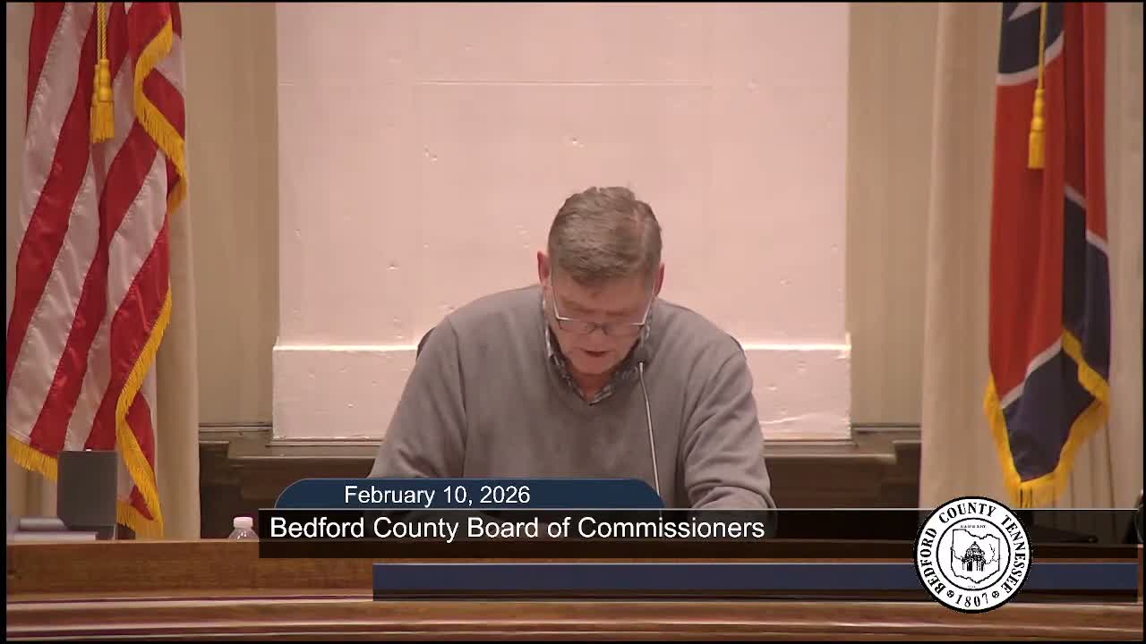 Bedford County commissioners approve five-year reappraisal cycle and several routine contracts