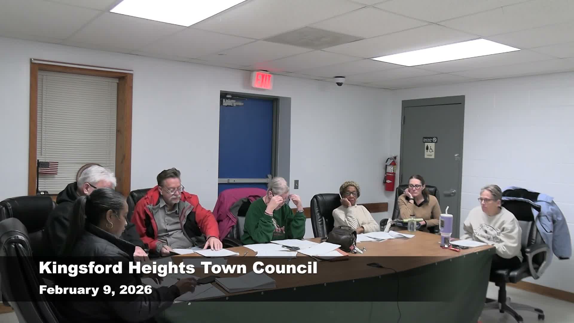 Kingsford Heights council tables utility budget‑billing ordinance pending administration details