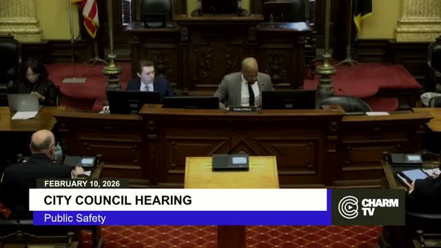 Baltimore City council committee hears fire and EMS update on apparatus, trainings, hospital offload and overdose response