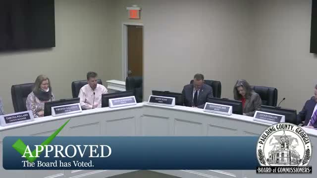 Paulding County board corrects executive-session purpose, adopts resolution and approves small rezoning with pigs excluded