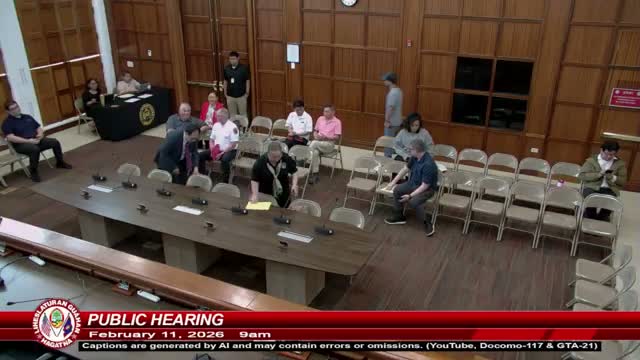 Guam hearing considers using qualifying-certificate funds for fire trucks, ladders and water rescue gear