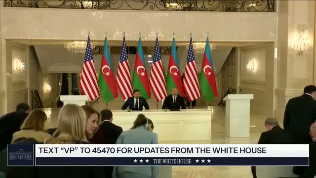U.S. vice president and Azerbaijan president sign strategic partnership charter
