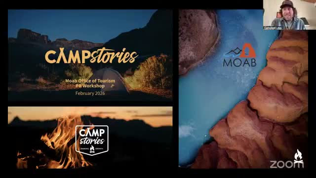 Discover Moab and Camp Stories review 2025 media wins and lay out 2026 earned‑media plan