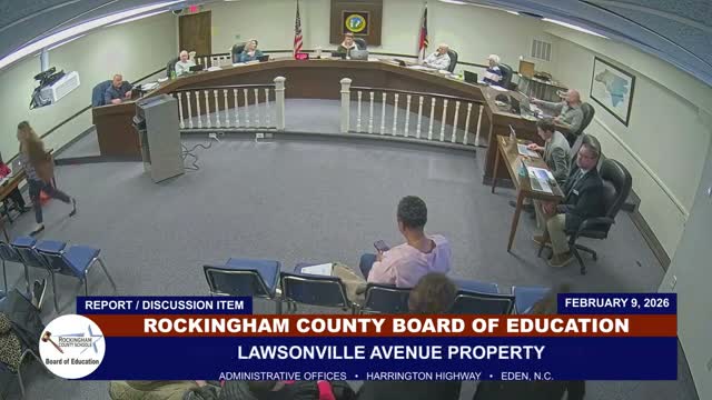 Board hears report on Lawsonville Avenue surplus property; realtor and commission discussed