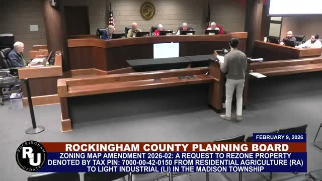 Planning Board recommends light‑industrial rezoning for Goins property despite neighbor objections