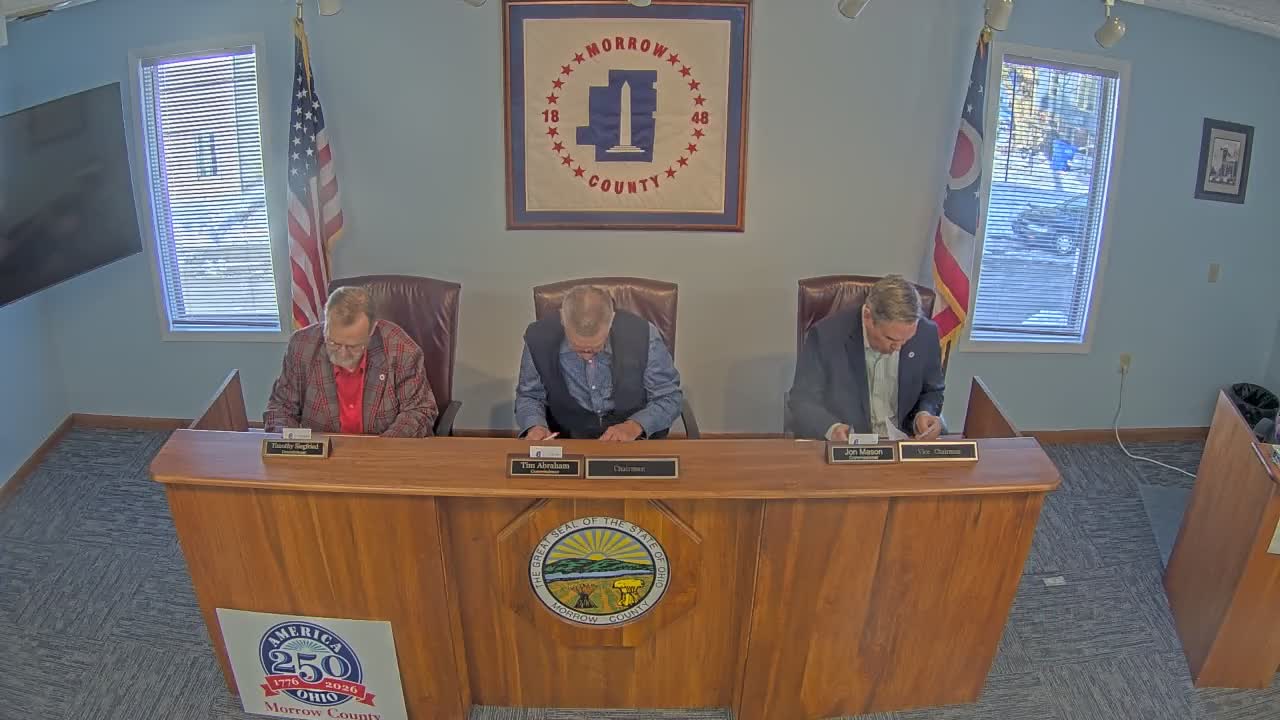 Morrow County commissioners approve bills, bid advertisements and a personnel-policy amendment
