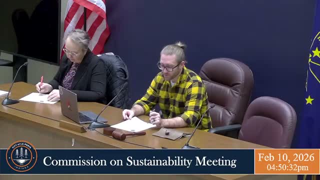 La Porte Sustainability Commission reviews climate action plan, prioritizes EV charging, tree canopy and green building ideas