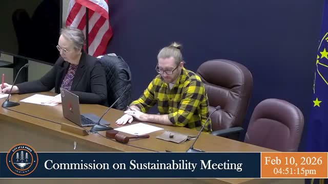 La Porte sustainability commissioners debate meeting frequency and subcommittee use