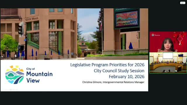 Council reviews 2026 legislative platform; Sen. Becker briefs Mountain View remotely