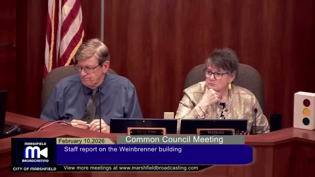 Marshfield council warned Weinbrenner building is "in poor condition" as staff outlines consultant spending